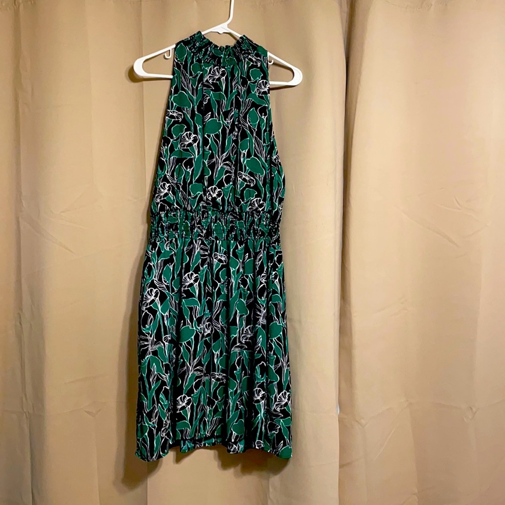 A New Day Green, black, and white dress!